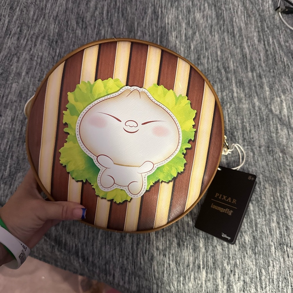 Loungefly Brown and White Accent Pillow